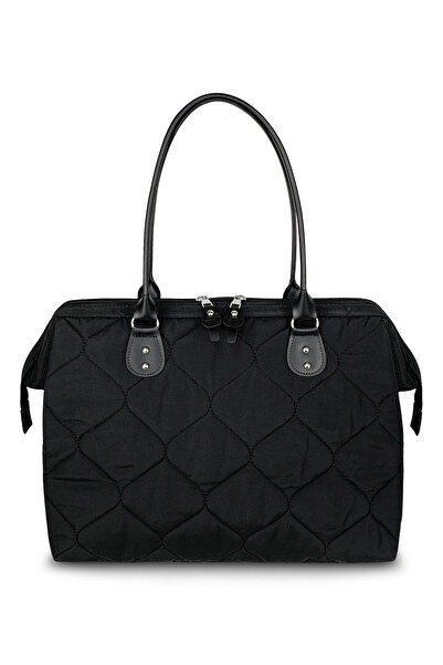 Stylo Kadın Manolya Anne Bebek Bakım Ve Kadın Kol Çantası Siyah