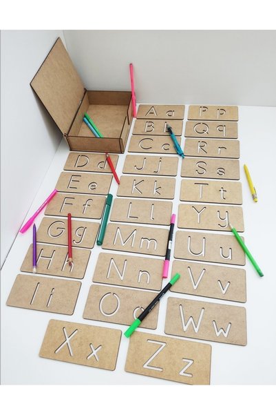 mete store Alphabet Stencil for Kids - Writing and Fine Motor Skills Developer Educational Tool