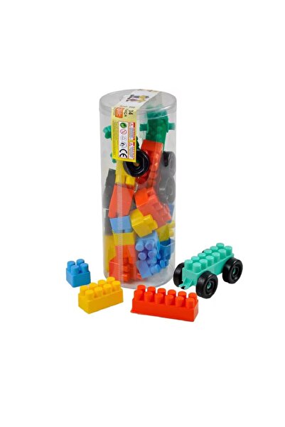 alpmodel Eğitici Bloklar Araba Ev Yapma Eğitici İç İçe Geçen Set 34 Parça