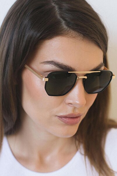 Bilge Karga Gerda Gold Green Sunglasses