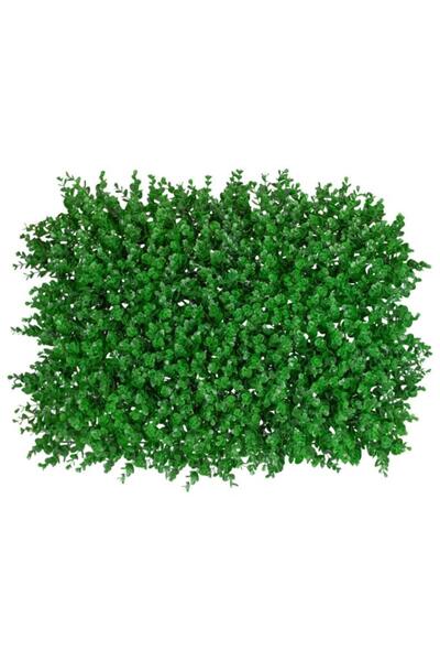 Çiçekmisin 10 Adet Duvar Uygulaması Yapay Şimşir Yeşillik 40*60 Cm