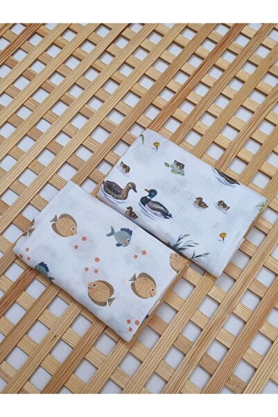 Yada Baby بطانية موسلين متعددة الأغراض قطعتين 100% قطن عضوي 80x80 سم (معتمدة ...