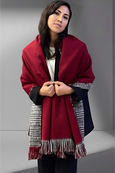 Trenderrs Γυναικείο φουλάρι ώμου διπλής όψης μονόχρωμο με απαλή υφή (70cm x 180cm)