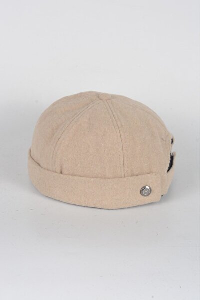 mercantoptan Unisex 100% Wool Solid Color Wool Beret Winter Docker Hat