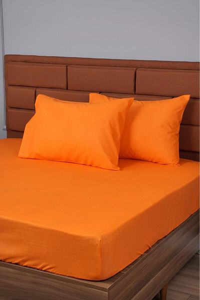 ALTINPAMUK Orange Single Elastic Condo + 1 Pillow Case Gift - 100X200