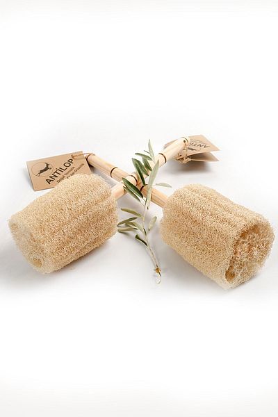 Antilop Pumpkin Fiber Backpack with Wooden Handle