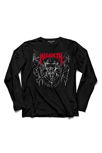 Kendim Seçtim Tricou cu mânecă lungă Megadeth Dave Mustaine Heavy Metal Rock Guitar Guitar