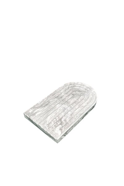 betonmall صينية تقديم متعددة الأغراض من الرخام الخرساني مقاس 20 سم