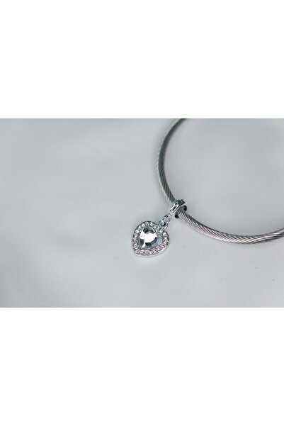 CYB STUDİO Red Heart Figured Stainless Steel Charm