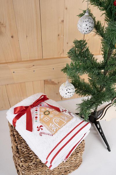 Baveno 45X70 cm Embroidered Patterned Set of 2 Towels - 100% Cotton Baveno