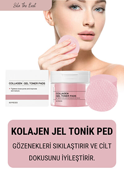 SILA THE BEST STB Kore Kolajen Jel Toner Yüz Temizleme Pedi Sıkılaştırıcı Nem...