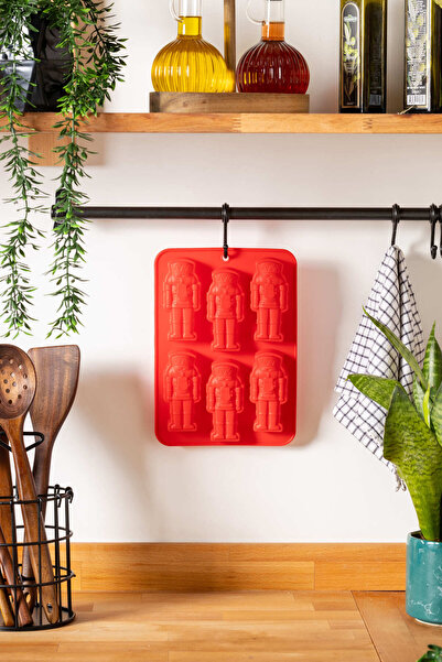 FH finehome Xmas Lead Soldier Silicone Christmas Cookie Mold