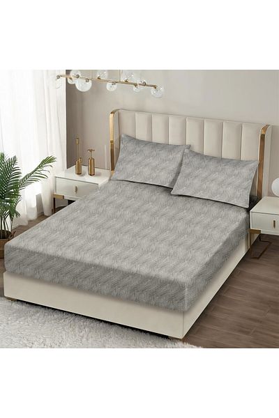 Evim طقم ملاءات قطنية مرنة من Always Stone مقاس 100x200+35 سم 50x70 سم 1x كيس وسادة