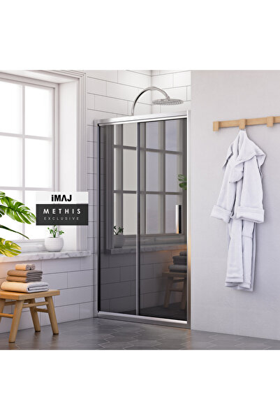 İmaj Banyo Methis Füme Cam İki Duvar Arası 1 Sabit 1 Sürgü Duşakabin