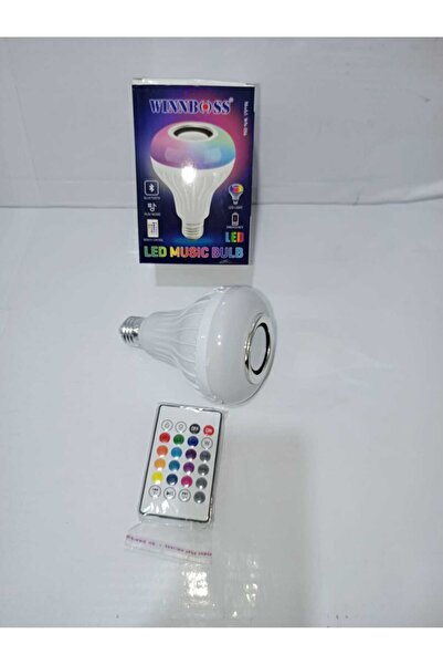 Winboss Bluetooth Hoparlör Akıllı Rgb Ledli Ampul Müzikli Lamba bluetooth hop...