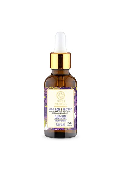 Natura Siberica مصل إصلاح مكثف للشعر الضعيف بمحتوى Kedr والورد والبروتين 50 مل