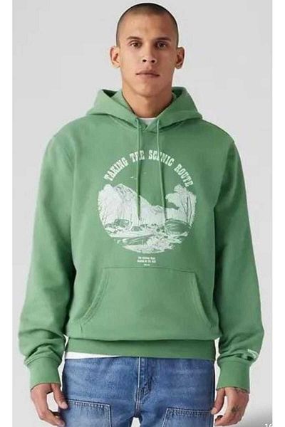 Levis LEVİΣ 38424-0106 ΤΥΠΙΚΗ ΚΟΠΗ ΜΠΛΟΥΖΑ ΜΕ ΚΟΥΚΟΥΛΑ ΣΧΕΔΙΟ