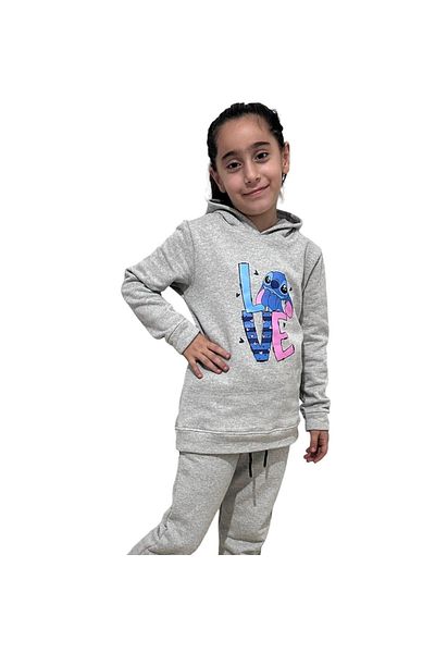 THEKONT Love Printed Children's Tracksuit Set
