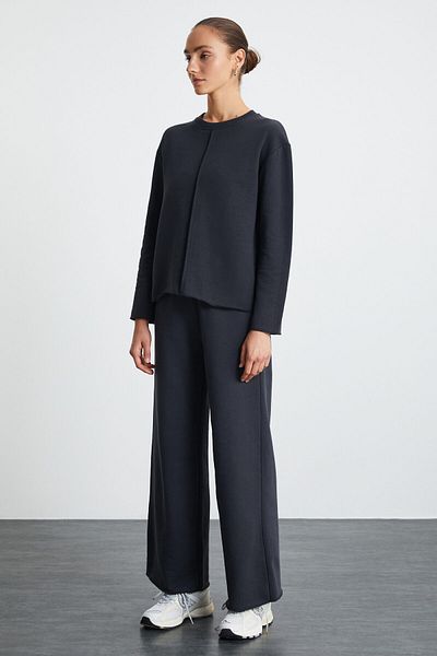 GRIMELANGE SHALINI Damen-Jogginghose in Anthrazit mit Gummizug in der Taille