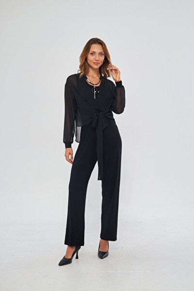 LAMANTE BOLEROLU SİYAH TULUM