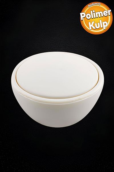 Badem10 Mâner cu buton din polimer de pian, culoarea pietrei de lună, mobilier, sertar de bucătărie, dulap, mâner, mânere