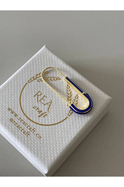 Reacraft 925 Gümüş | Mavi Mineli Tekli Çengel Küpe