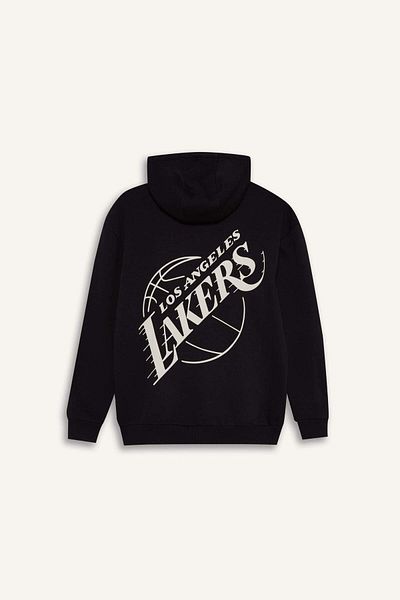DeFacto DeFactoFit NBA Los Angeles Lakers – Boxy Cut Kapuzenpullover A4114AX24WN