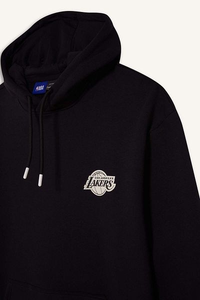 DeFacto DeFactoFit NBA Los Angeles Lakers – Boxy Cut Kapuzenpullover A4114AX24WN