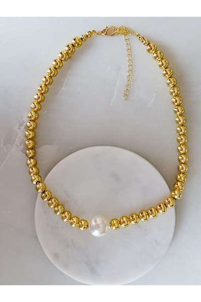 CHARMLUCKY İNCİ TOPÇUK KOLYE