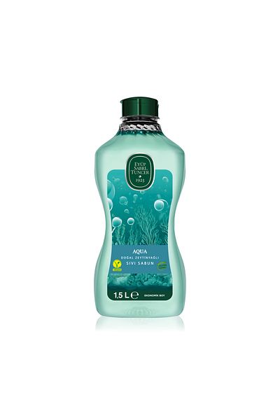 Eyüp Sabri Tuncer Natural Olive Oil Liquid Soap Aqua 1.5 L Pet Bottle