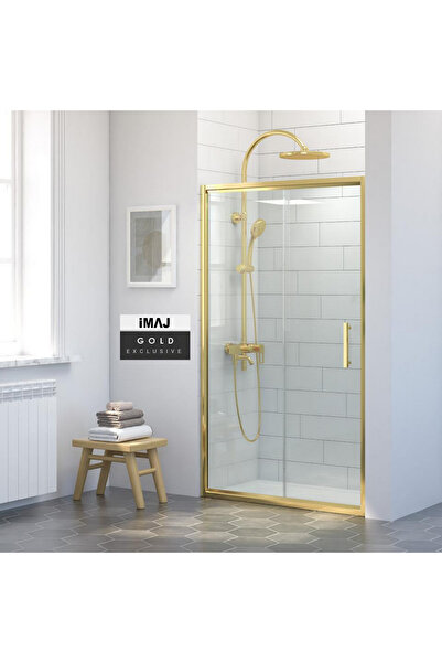 İmaj Banyo İmaj Gold İki Duvar Arası 1 Sabit 1 Sürgü Duşakabin