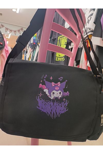 Köstebek Kuromi Printed Messenger Bag