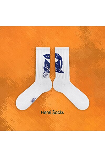 MONSIEUR CHAUSSETTE Unisex Organic Cotton Foot Sole Henri Socks Containing Double Floor Towel