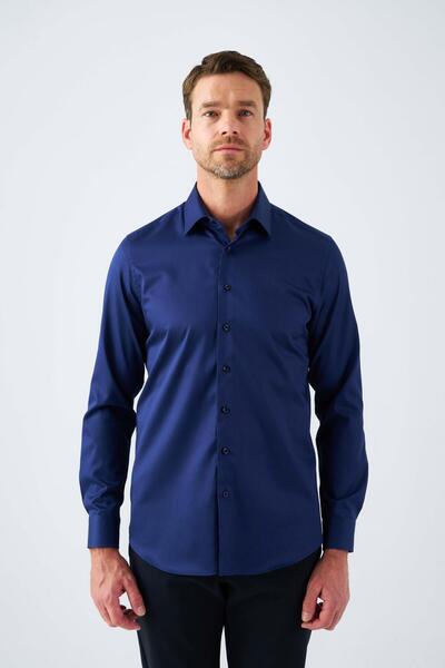 Paşahan Classic Lapel 100% Cotton Comfort Fit Men's Shirt