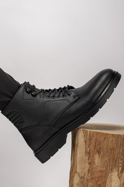 Riccon Urugnil Men's Zippered Boots0012562 Black