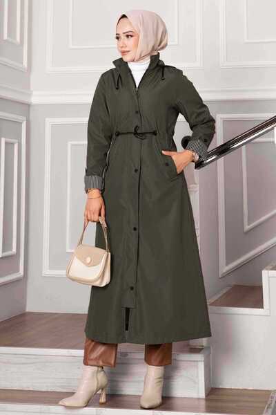 EBRUTESETTÜR Bondit Trench Coat with Tunnel Waistband