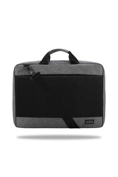 Mila حقيبة كمبيوتر محمول Classone ML-F104 باللون الأسود من Mila - متوافقة مع Lenovo، HP، Asus، Macbook، Mac Air