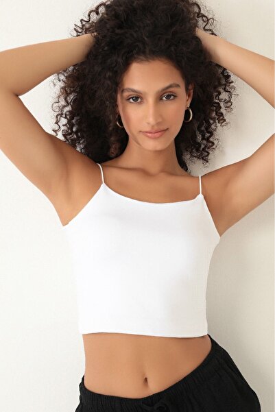 Fashion Form Crop Büstiyer İp Askılı