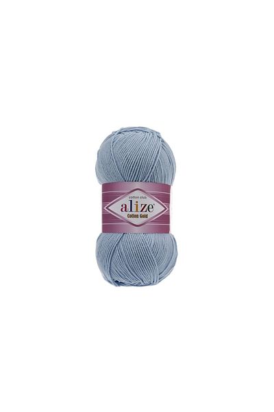 Alize Albastru de bumbac de culoare aurie - numărul 40