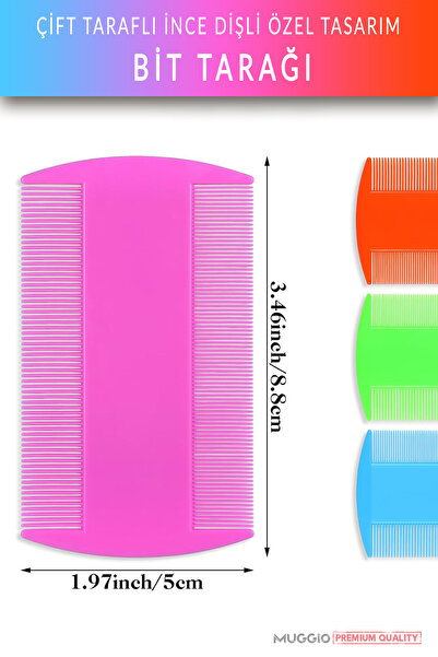 Muggio Bit Tarağı Özel Tasarımlı Sık Dişli Bit Tarak 1 Adet
