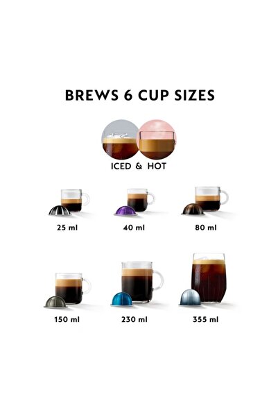 Nespresso Vertuo Pop Bundle Coffee Machine 0.56 L - 2 Years Warranty