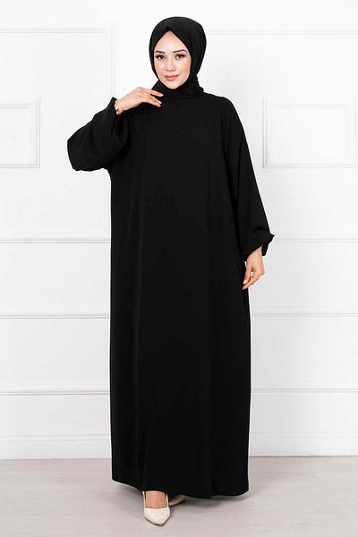 EBRUTESETTÜR Zippered Prayer Dress with Hijab Shawl