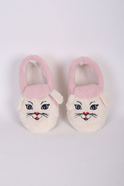 Live Success Çocuk Kaydırmaz Taban Panduf Pamuk Astarlı, Kedi Figürlü Çok Ama...