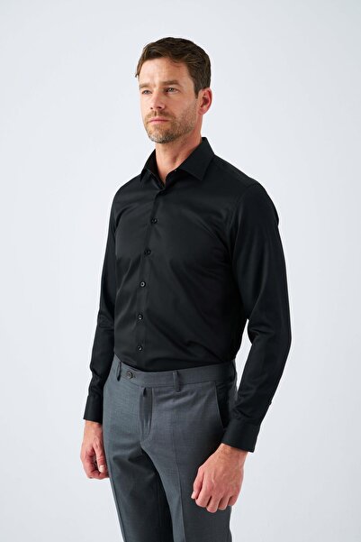 Paşahan Classic Lapel 100% Cotton Comfort Fit Men's Shirt