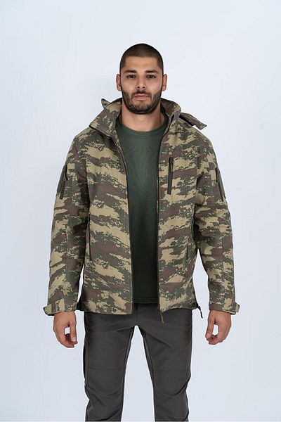 Combat Tactical Palton Softtjell pentru bărbați - Camuflaj, Rezistent la apă, În aer liber - 305