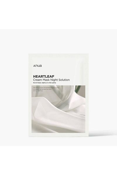 ANUA - Heartleaf Cream Night Solution Sheet Mask