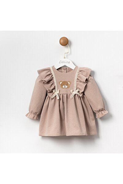 Cumino Sophie Powder Mink Girl's Dress 6-9 - 9-12-18-24 Months