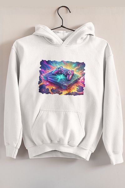 qoeuyl boutique Unisex Gamer-Gamer Console Φούτερ με κουκούλα 100% βαμβάκι