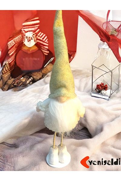Yenigeldi Gnom de noroc de pluș de 35 cm - Decor pentru casă și decorațiuni de Anul Nou T82