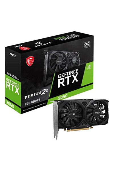 MSI RTX3050 6GB VENTUS 2X 6G OC GDDR6 96bit HDMI DP PCIe 16X v4.0